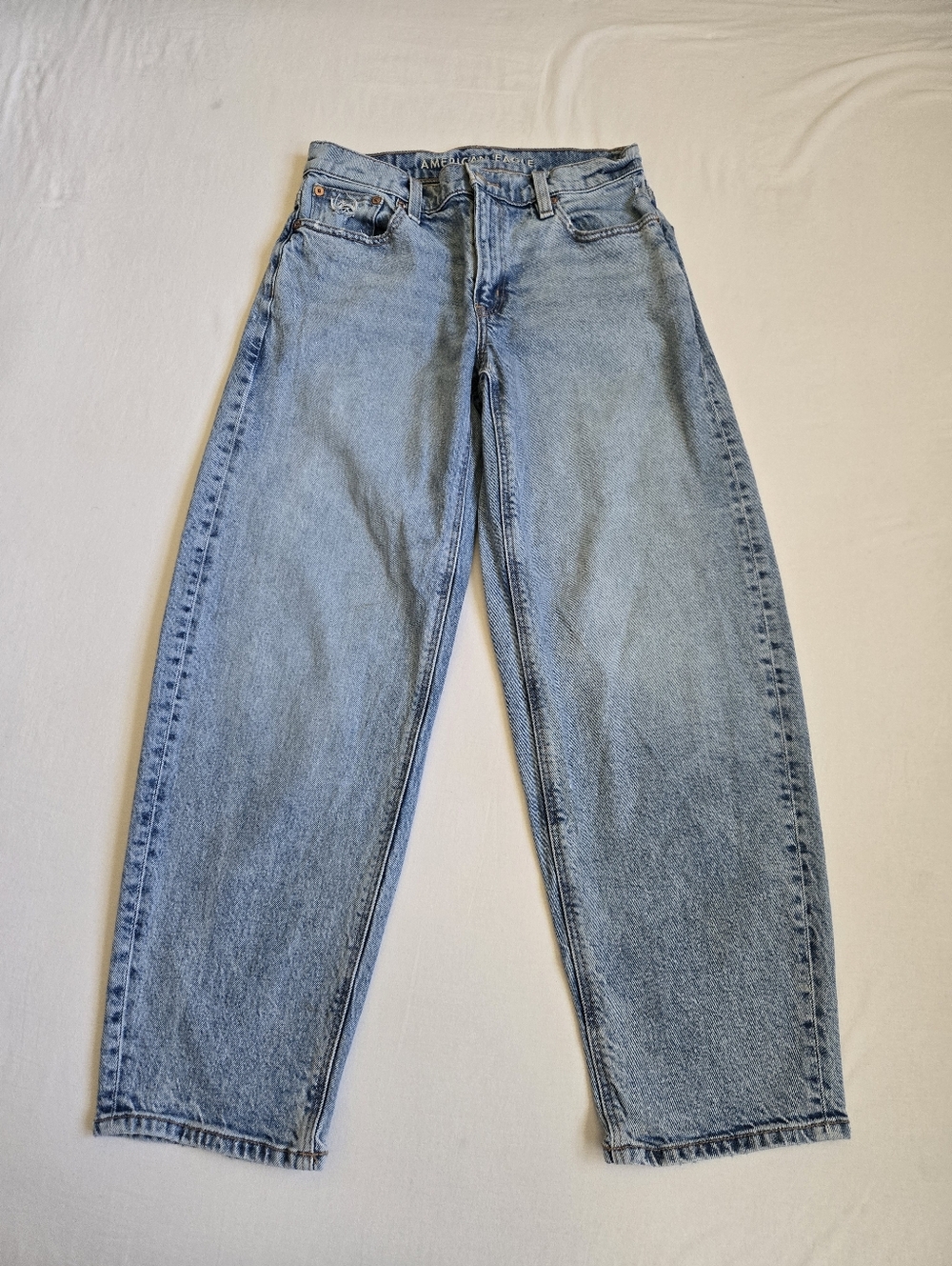 American Eagle Barrel Leg Jeans Blue Size 2